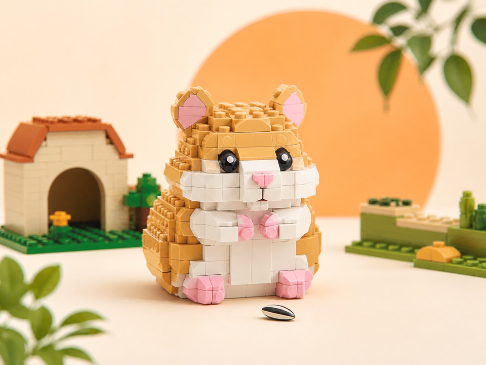 Symbolbild eines Hamsters aus Klemmbausteinen
